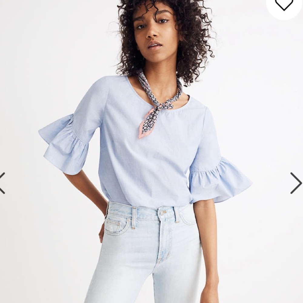 Madewell Ruffle-Sleeve Top